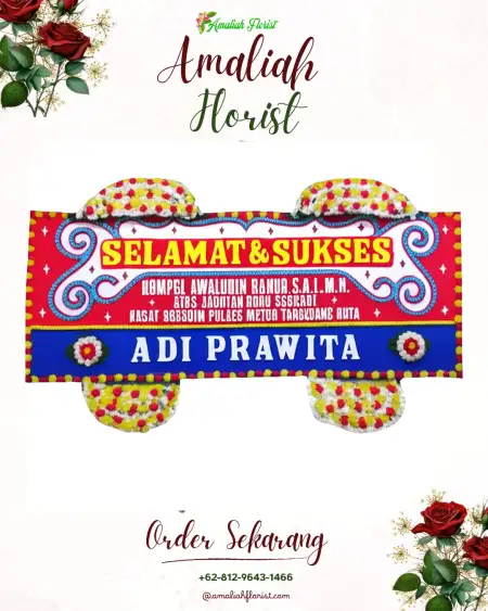 Papan Bunga Ucapan Selamat Luwunggede