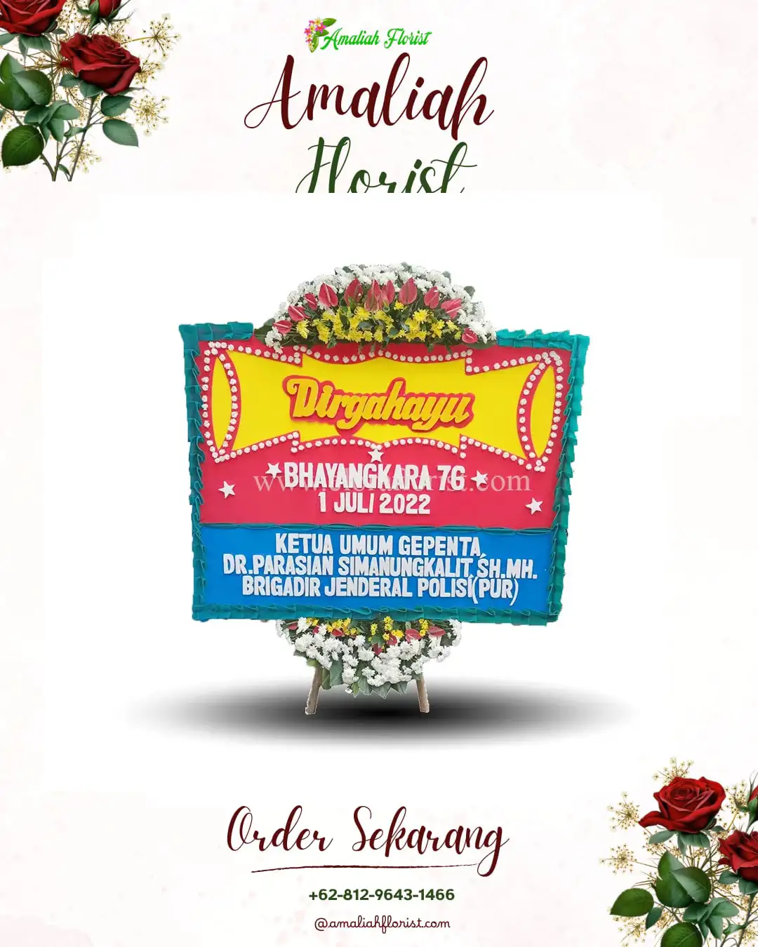 Papan Bunga HUT Ulang Tahun Luwunggede